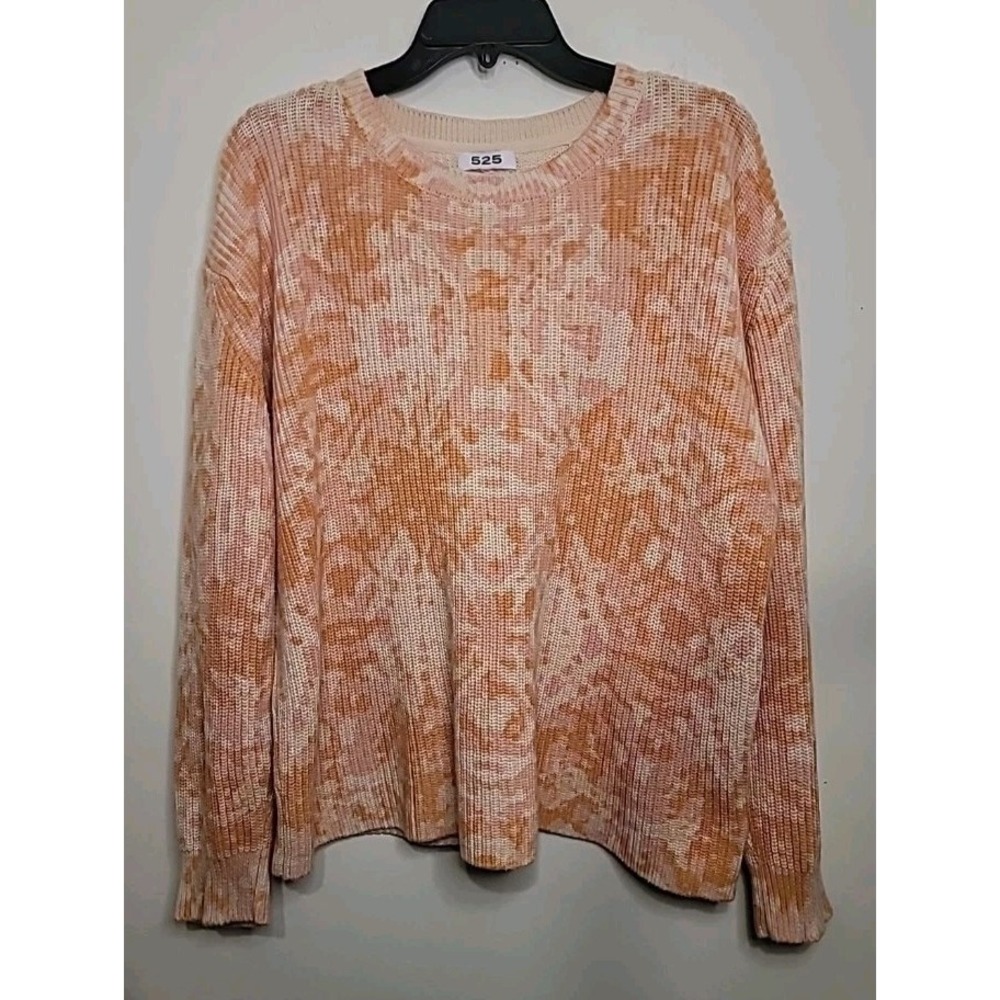 525 Womens Long‎ Sleeve Pullover Sweater Multicolor Sherbet Large Extra Large